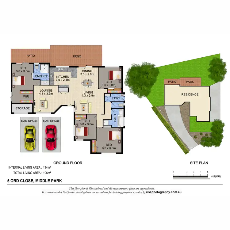 Floorplan of Homely house listing, 5 Ord Close, Middle Park QLD 4074