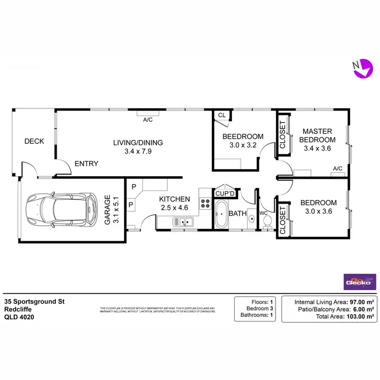 Floorplan of Homely house listing, 35 Sportsground Street, Redcliffe QLD 4020