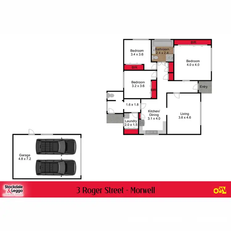 Floorplan of Homely house listing, 3 Roger Street, Morwell VIC 3840