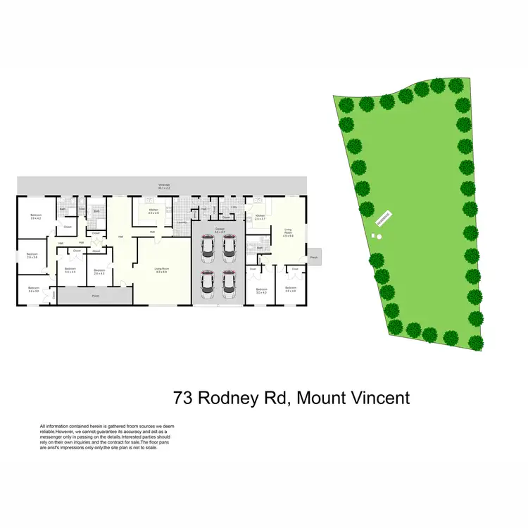 Floorplan of Homely rural property listing, 73 Rodney Road, Mount Vincent NSW 2323