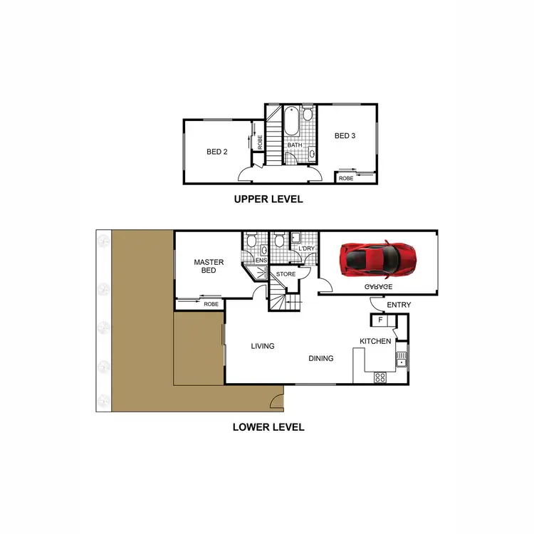 Floorplan of Homely townhouse listing, 3/72-78 Duffield Road, Kallangur QLD 4503