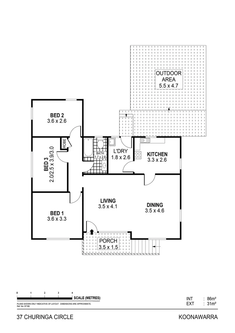 Floorplan of Homely house listing, 37 Churinga Circle, Koonawarra NSW 2530