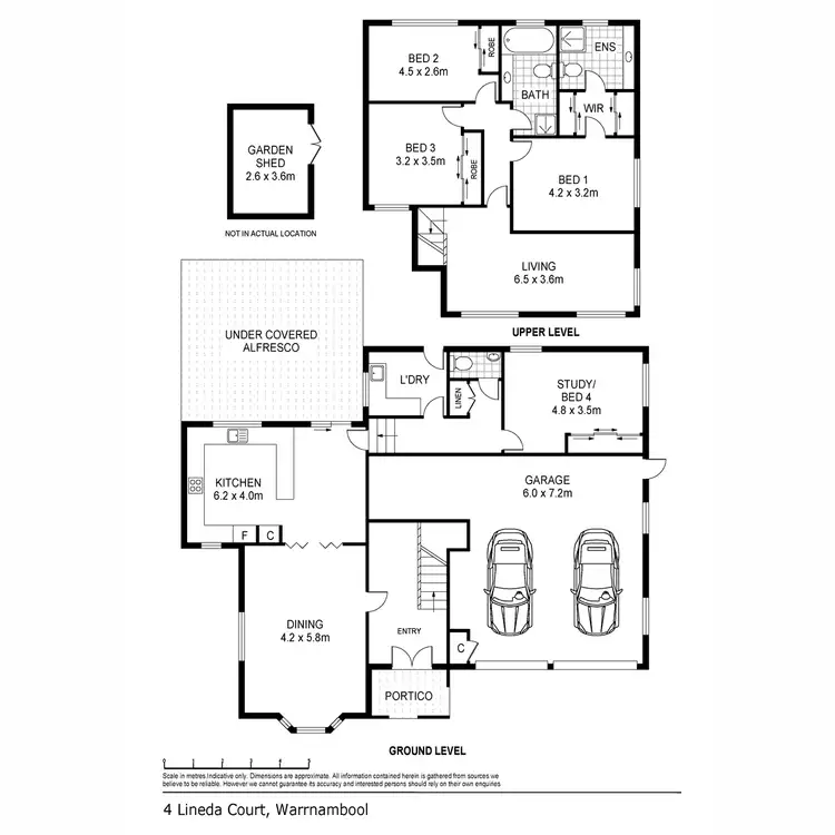 Floorplan of Homely house listing, 4 Lineda Court, Warrnambool VIC 3280