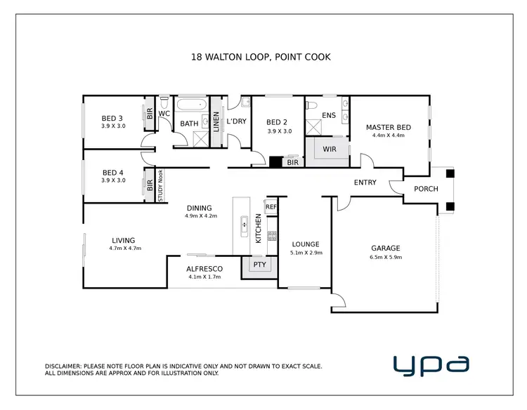 Floorplan of Homely house listing, 18 Walton Loop Point Cook VIC 3030, Point Cook VIC 3030