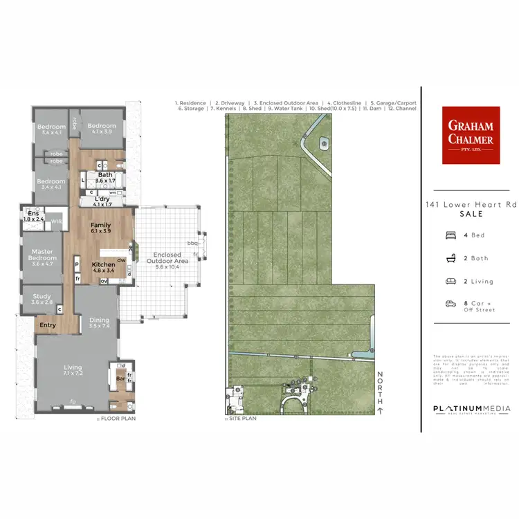 Floorplan of Homely rural property listing, 141 Lower Heart Road, Sale VIC 3850