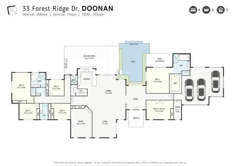 Floorplan of Homely house listing, 33 Forest Ridge Drive, Doonan QLD 4562