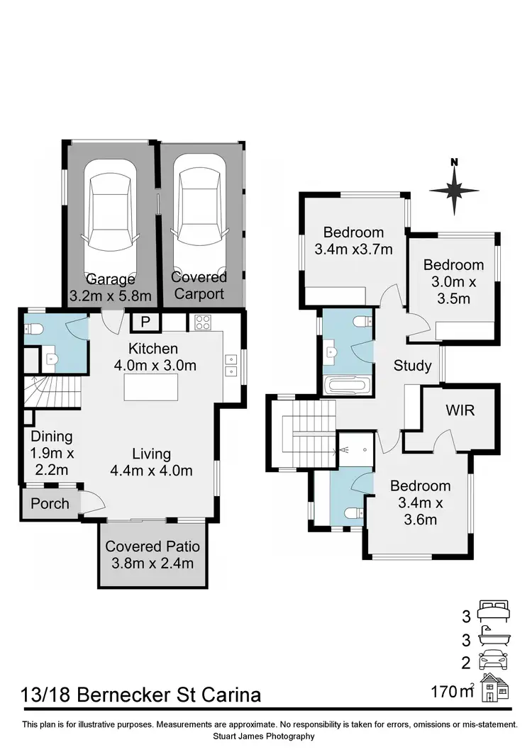 Floorplan of Homely townhouse listing, 13/18 Bernecker Street, Carina QLD 4152