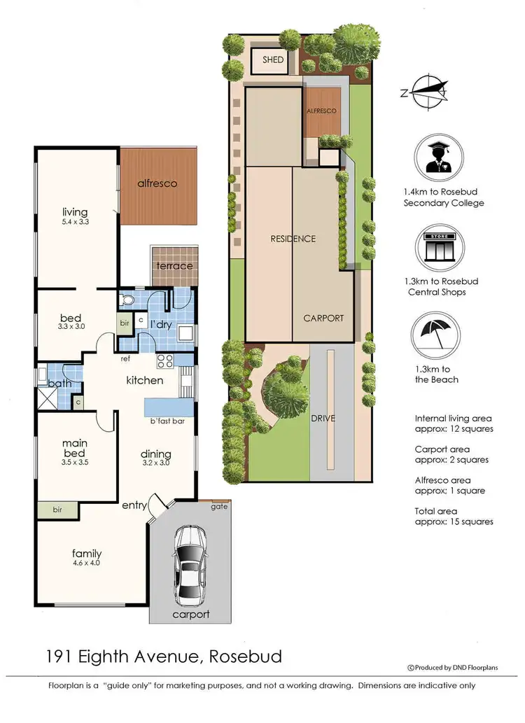 Floorplan of Homely house listing, 191 Eighth Avenue, Rosebud VIC 3939