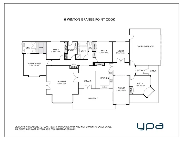Floorplan of Homely house listing, 6 Winton Grange, Point Cook VIC 3030