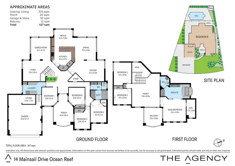Floorplan of Homely house listing, 14 Mainsail Drive, Ocean Reef WA 6027