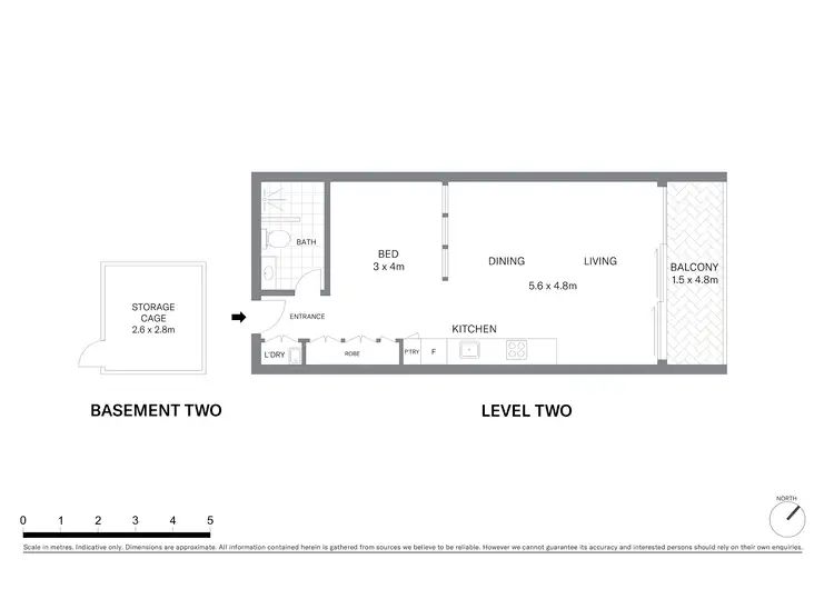 Floorplan of Homely apartment listing, 203/300 Oxford Street, Bondi Junction NSW 2022