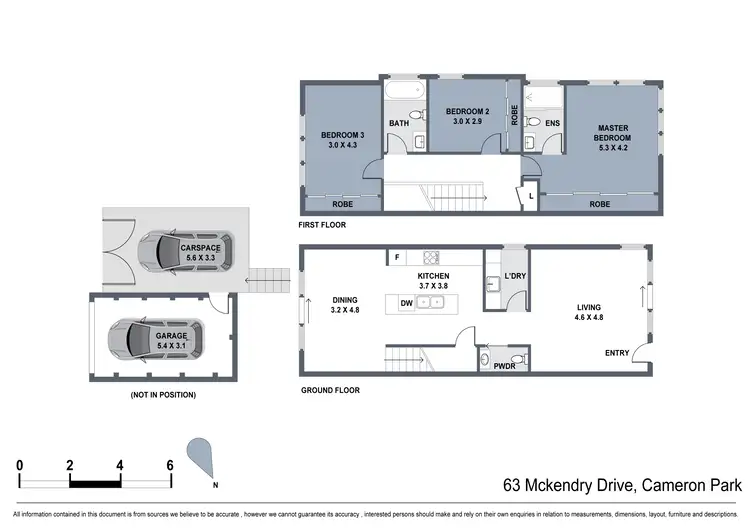 Floorplan of Homely townhouse listing, 63 Mckendry Drive, Cameron Park NSW 2285