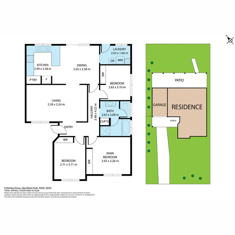 Floorplan of Homely house listing, 6 Kimba Drive, Glenfield Park NSW 2650