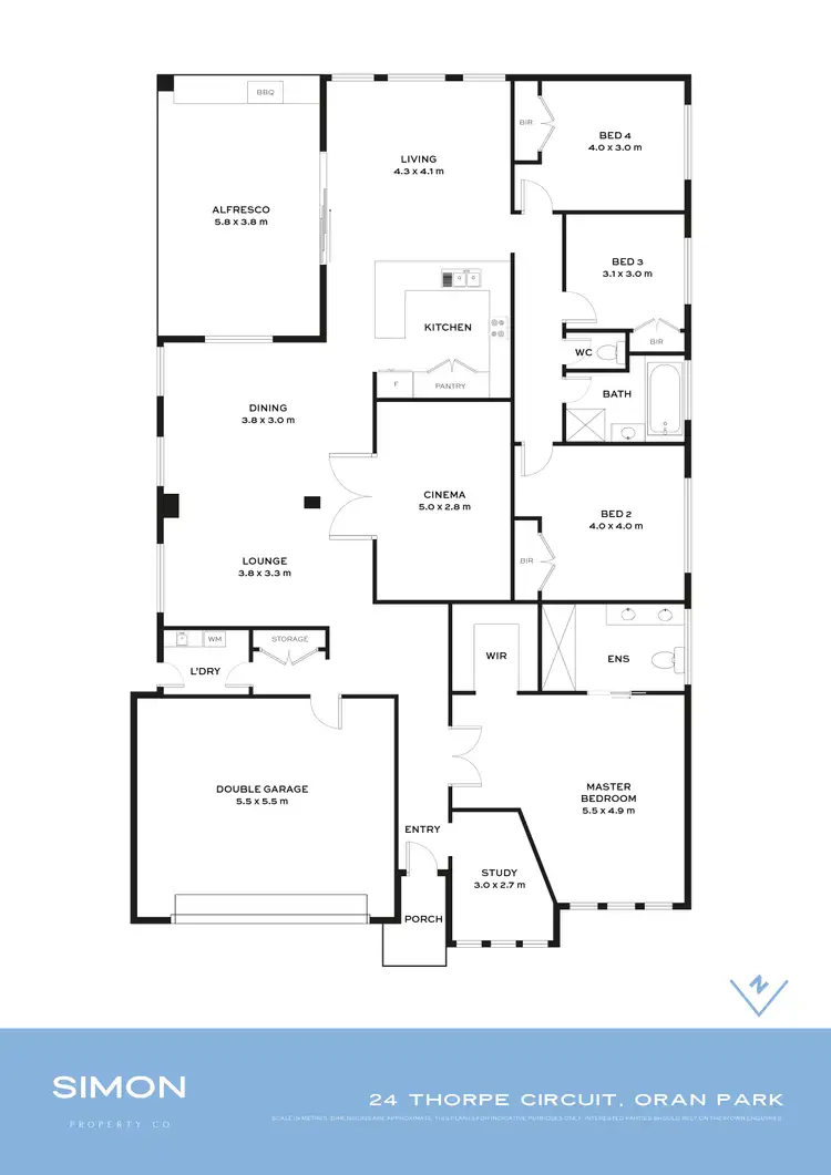 Floorplan of Homely house listing, 24 Thorpe Circuit, Oran Park NSW 2570