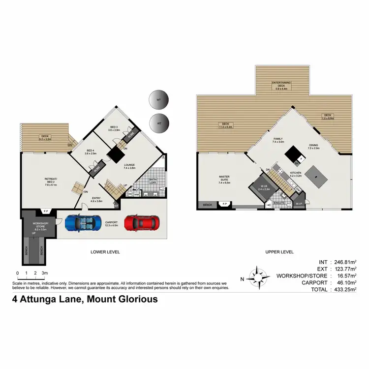 Floorplan of Homely house listing, 4 Attunga Lane, Mount Glorious QLD 4520