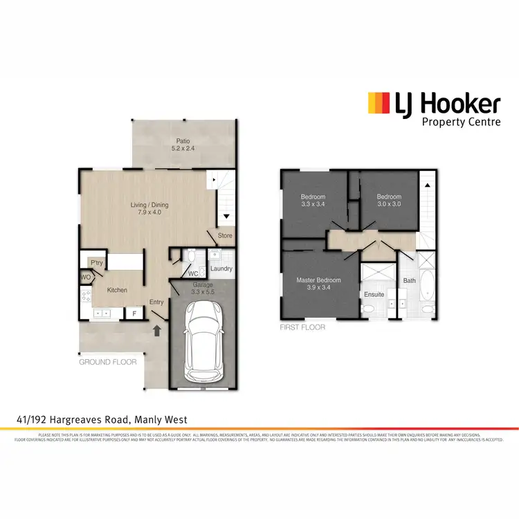 Floorplan of Homely townhouse listing, 41/192 Hargreaves Road, Manly West QLD 4179