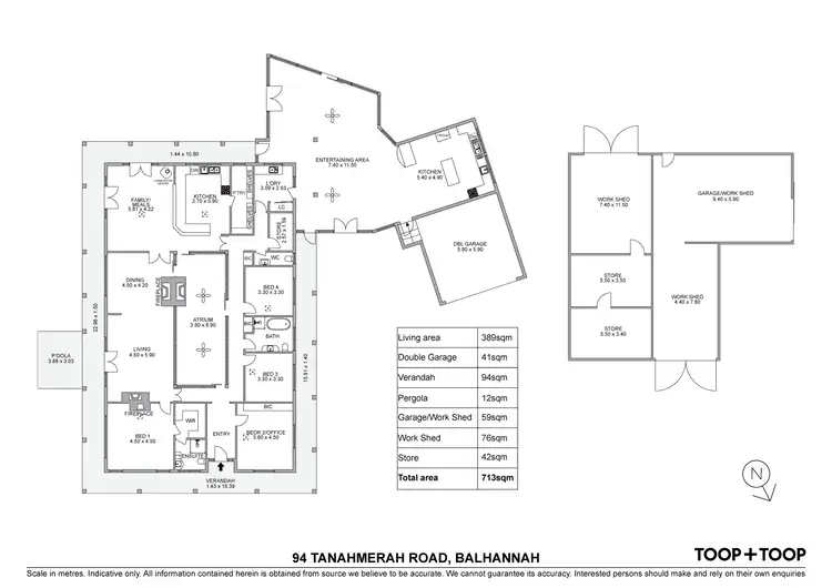 Floorplan of Homely rural property listing, 94 Tanahmerah Road, Balhannah SA 5242