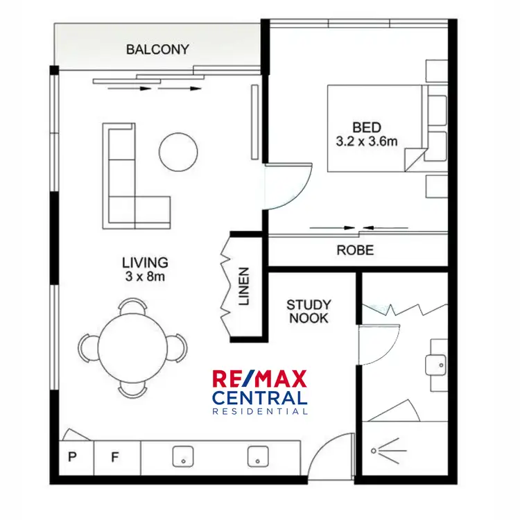 Floorplan of Homely apartment listing, L13/35 Hercules Street, Hamilton QLD 4007