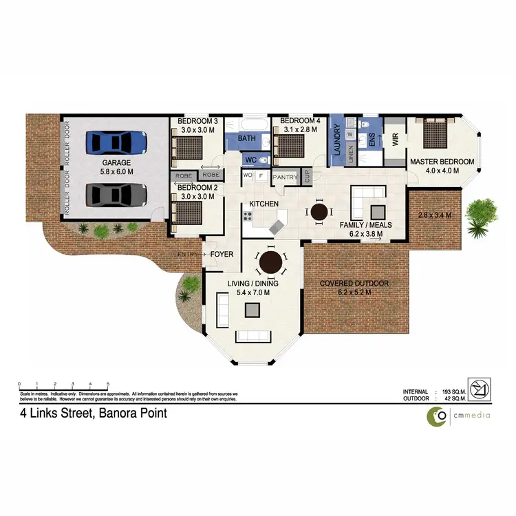 Floorplan of Homely house listing, 4 links Street, Banora Point NSW 2486