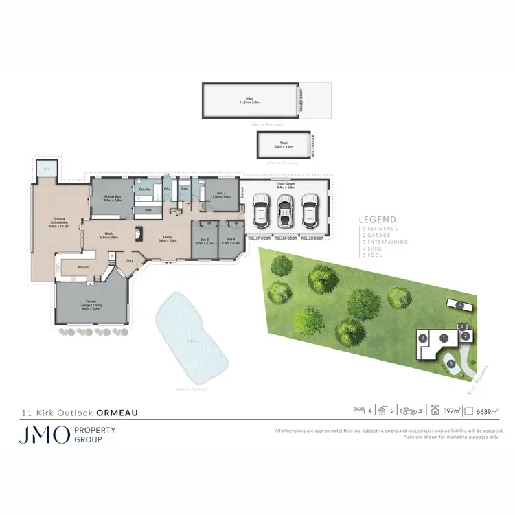 Floorplan of Homely rural property listing, 11 Kirk Outlook, Ormeau QLD 4208