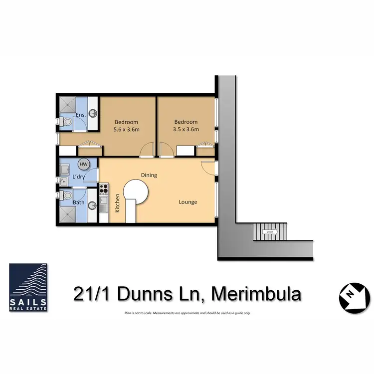 Floorplan of Homely unit listing, 21/1 Dunns Lane, Merimbula NSW 2548