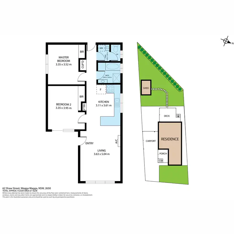 Floorplan of Homely house listing, 62 Shaw Street, Wagga Wagga NSW 2650