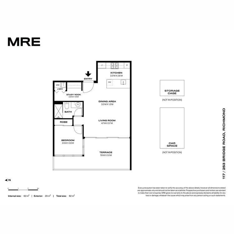 Floorplan of Homely apartment listing, 117/253 Bridge Road, Richmond VIC 3121