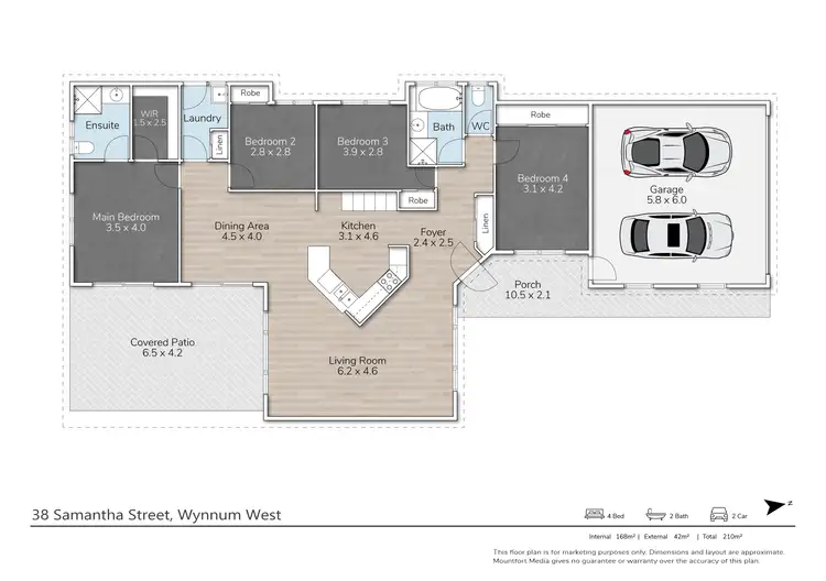 Floorplan of Homely house listing, 38 Samantha Street, Wynnum West QLD 4178