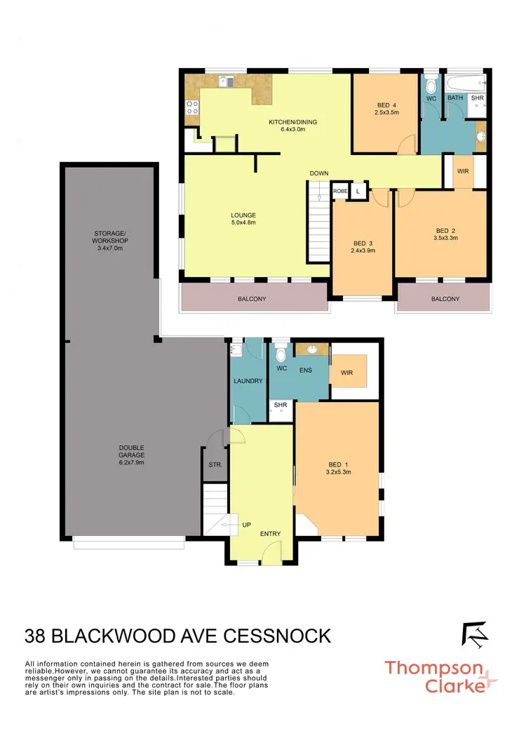 Floorplan of Homely house listing, 38 Blackwood Avenue, Cessnock NSW 2325