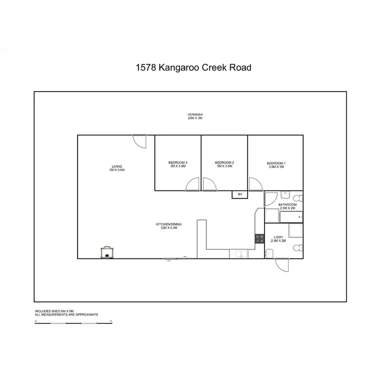 Floorplan of Homely rural property listing, 1578 Kangaroo Creek Road, Kangaroo Creek NSW 2460