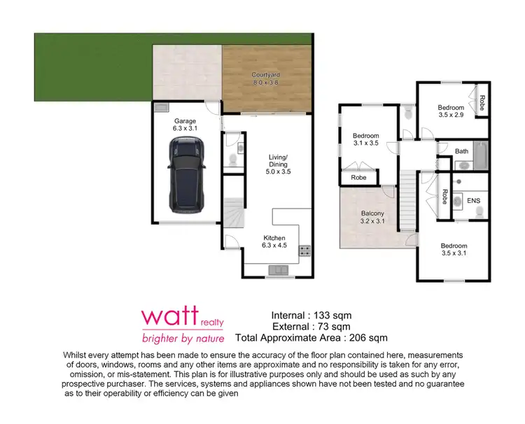 Floorplan of Homely townhouse listing, 1/170 Gympie Street, Northgate QLD 4013