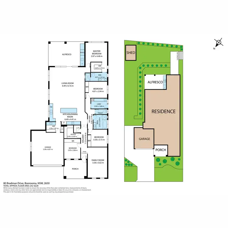 Floorplan of Homely house listing, 80 Bradman Drive, Boorooma NSW 2650