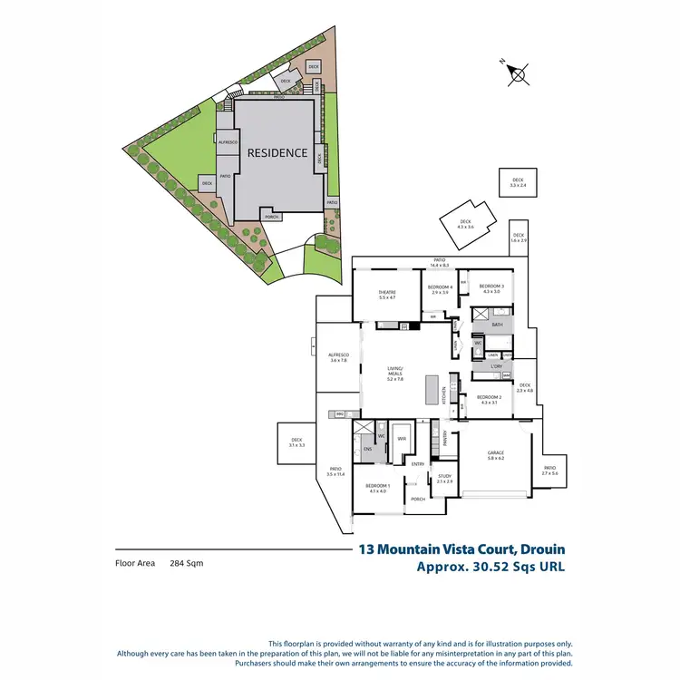 Floorplan of Homely house listing, 13 Mountain Vista Court, Drouin VIC 3818