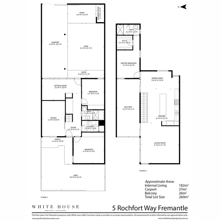 Floorplan of Homely house listing, 5 Rochfort Way, Fremantle WA 6160