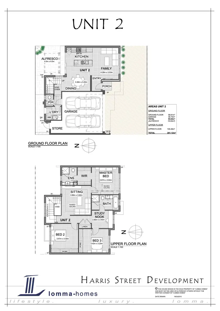 Floorplan of Homely townhouse listing, 2/32 Harris Street, Bicton WA 6157
