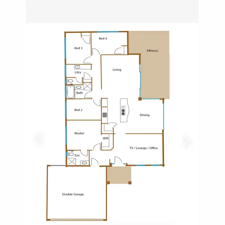 Floorplan of Homely house listing, 17 Teraglin Vista, Yanchep WA 6035