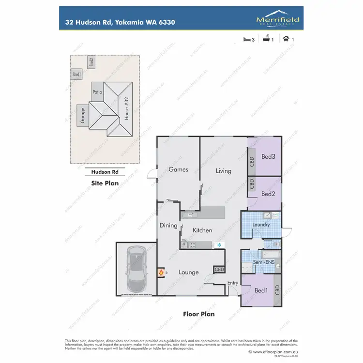 Floorplan of Homely house listing, 32 Hudson Road, Yakamia WA 6330
