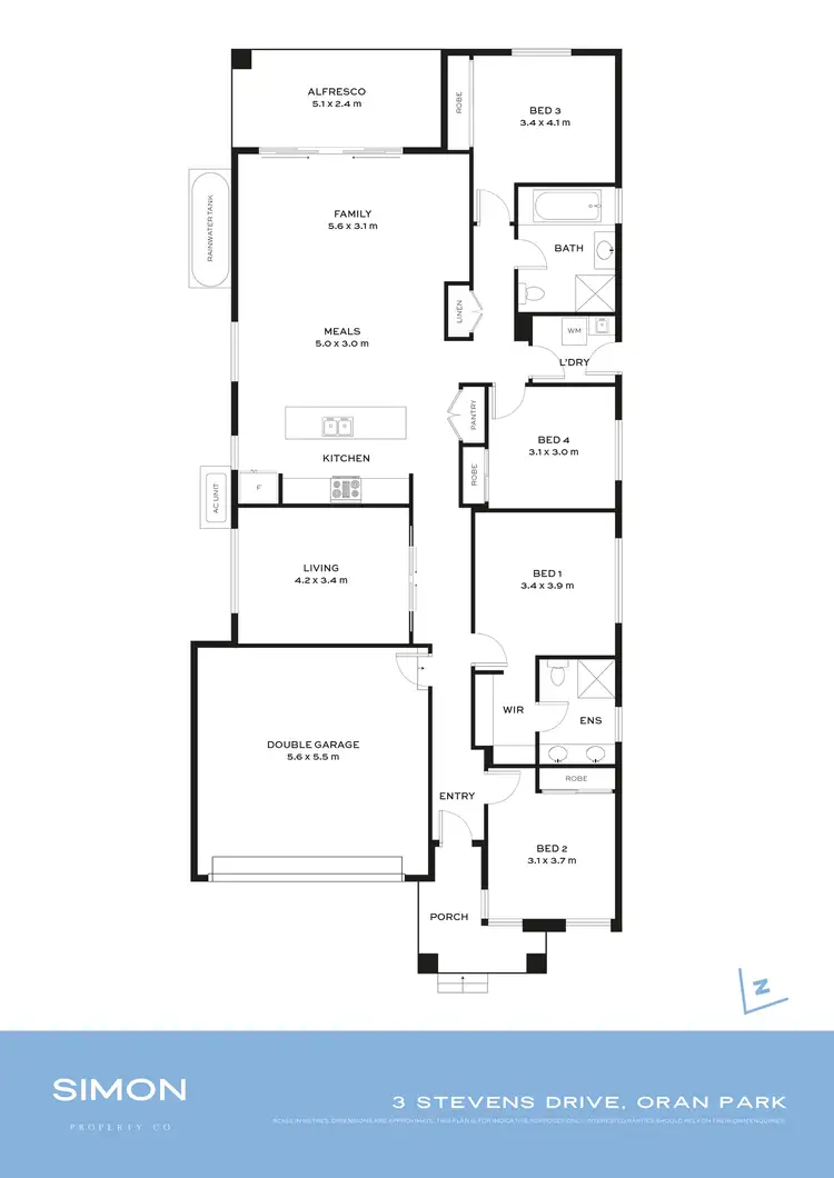 Floorplan of Homely house listing, 3 Stevens Drive, Oran Park NSW 2570