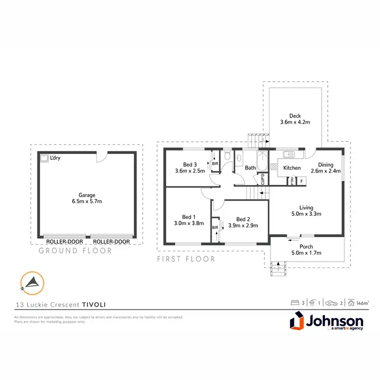 Floorplan of Homely house listing, 13 Luckie Crescent, Tivoli QLD 4305