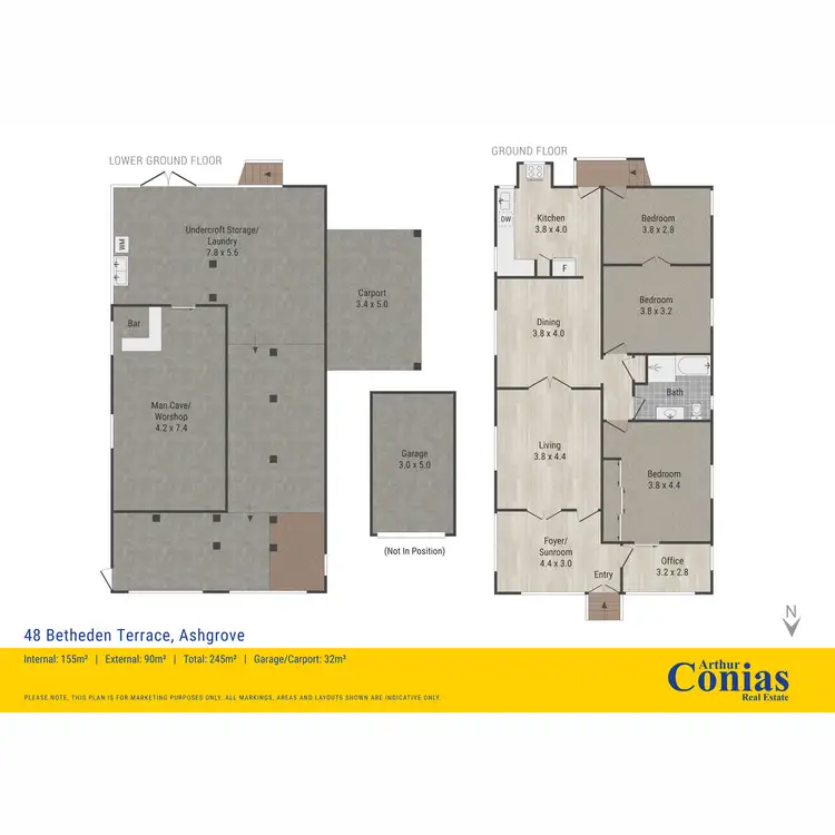 Floorplan of Homely house listing, 48 Beth Eden Terrace, Ashgrove QLD 4060