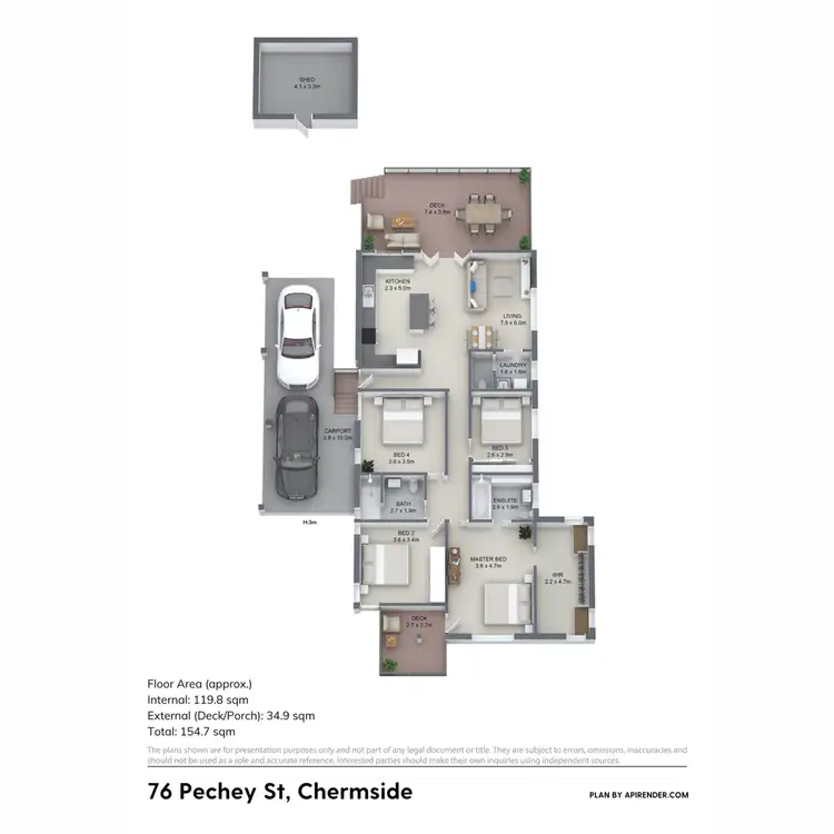 Floorplan of Homely house listing, 76 Pechey Street, Chermside QLD 4032