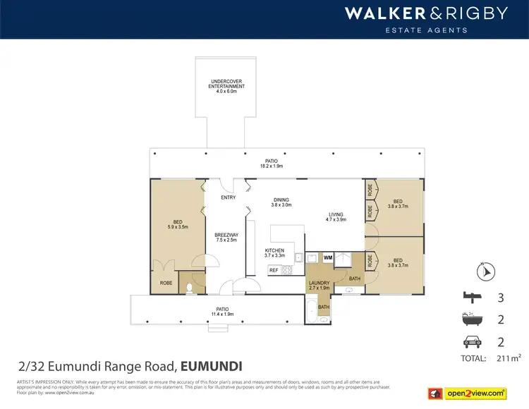 Floorplan of Homely house listing, 2-32 Eumundi Range Road, Eumundi QLD 4562