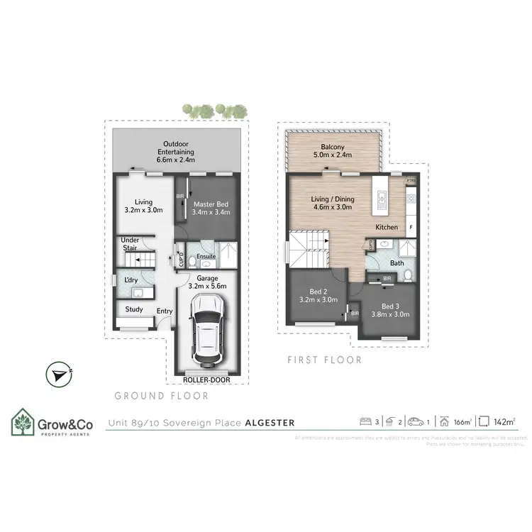 Floorplan of Homely townhouse listing, 89/10 Sovereign Place, Algester QLD 4115