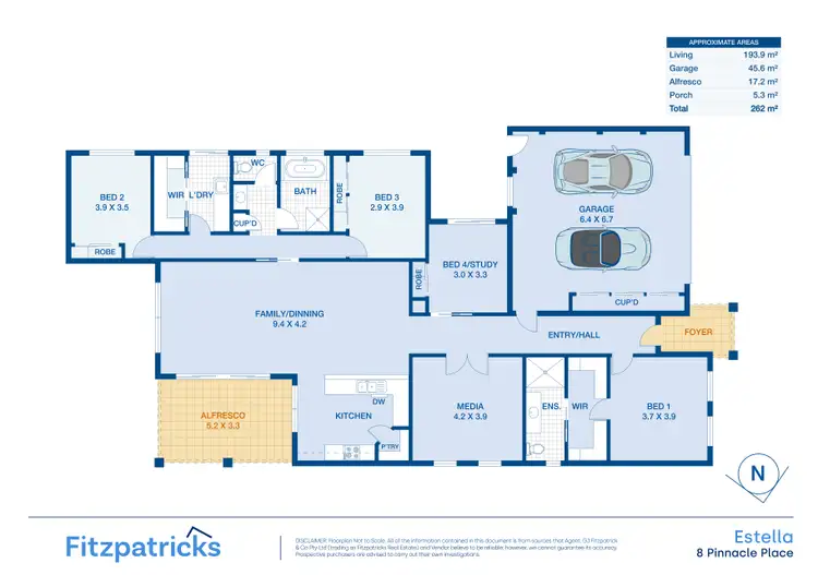 Floorplan of Homely house listing, 8 Pinnacle Place, Estella NSW 2650