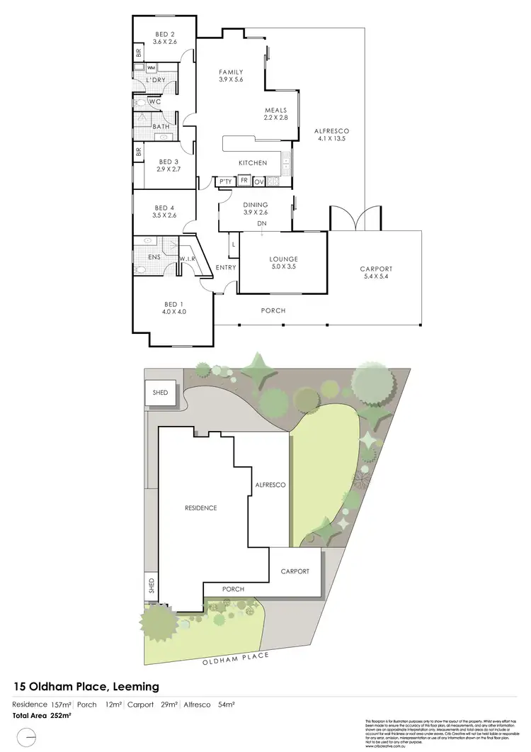 Floorplan of Homely house listing, 15 Oldham Place, Leeming WA 6149