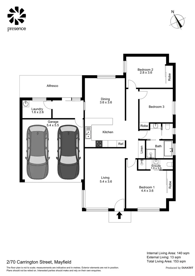 Floorplan of Homely unit listing, 2/70 Carrington Street, Mayfield NSW 2304