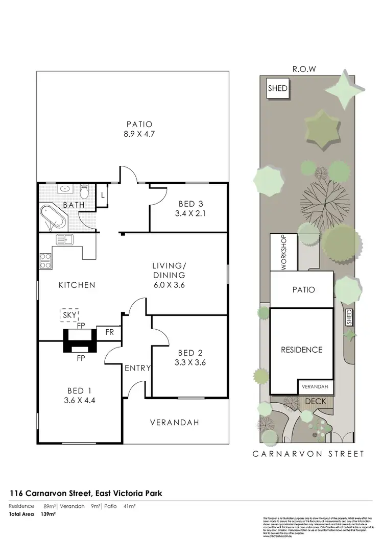 Floorplan of Homely house listing, 116 Carnarvon Street, East Victoria Park WA 6101