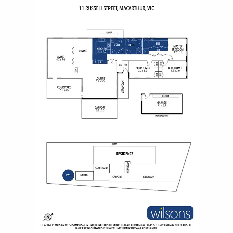 Floorplan of Homely house listing, 11 Russell Street, Macarthur VIC 3286