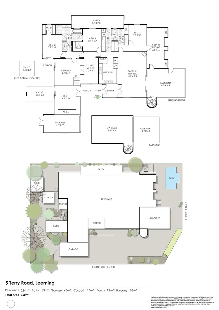Floorplan of Homely house listing, 5 Terry Road, Leeming WA 6149