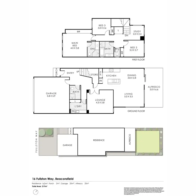 Floorplan of Homely house listing, 16 Fullston Way, Beaconsfield WA 6162
